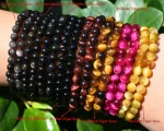 70 Kinds of 6MM Round Gemstone Bracelet