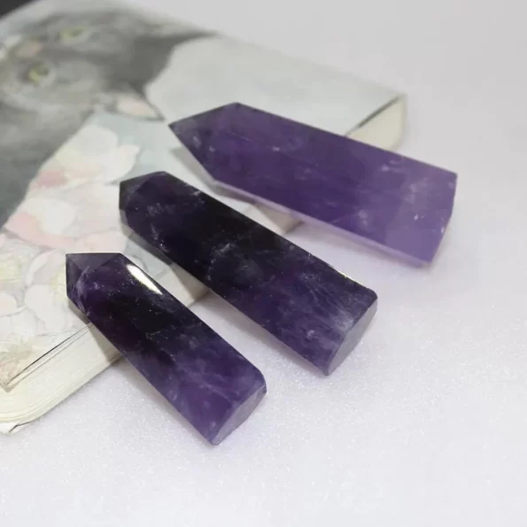 2578e2683amethyst point tower crystal