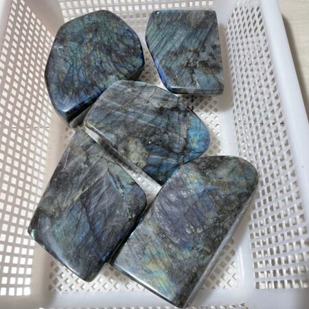 5 pieces large labradorite free form wholesale crystals 272816